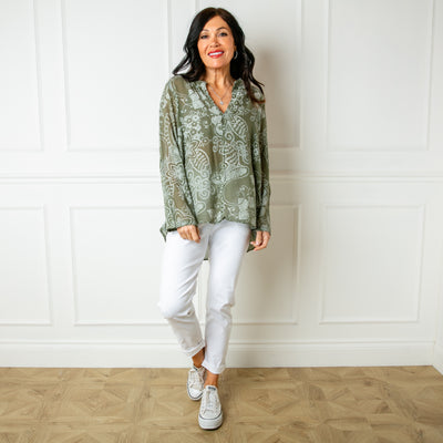 Botanical Cotton Blouse